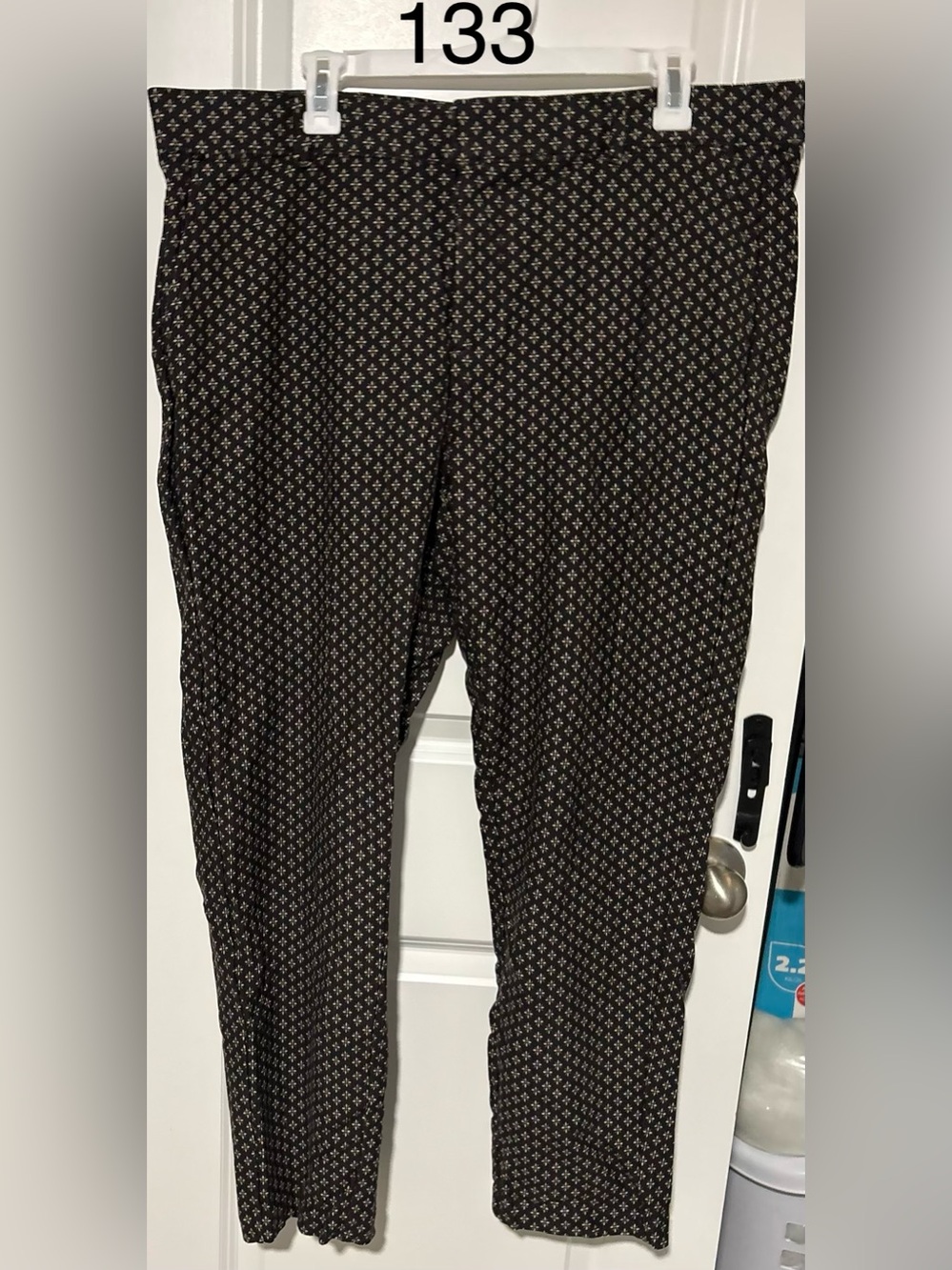 torrid Black Micro-Print Slim Pants